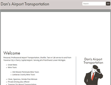 Tablet Screenshot of dansairporttransportation.com